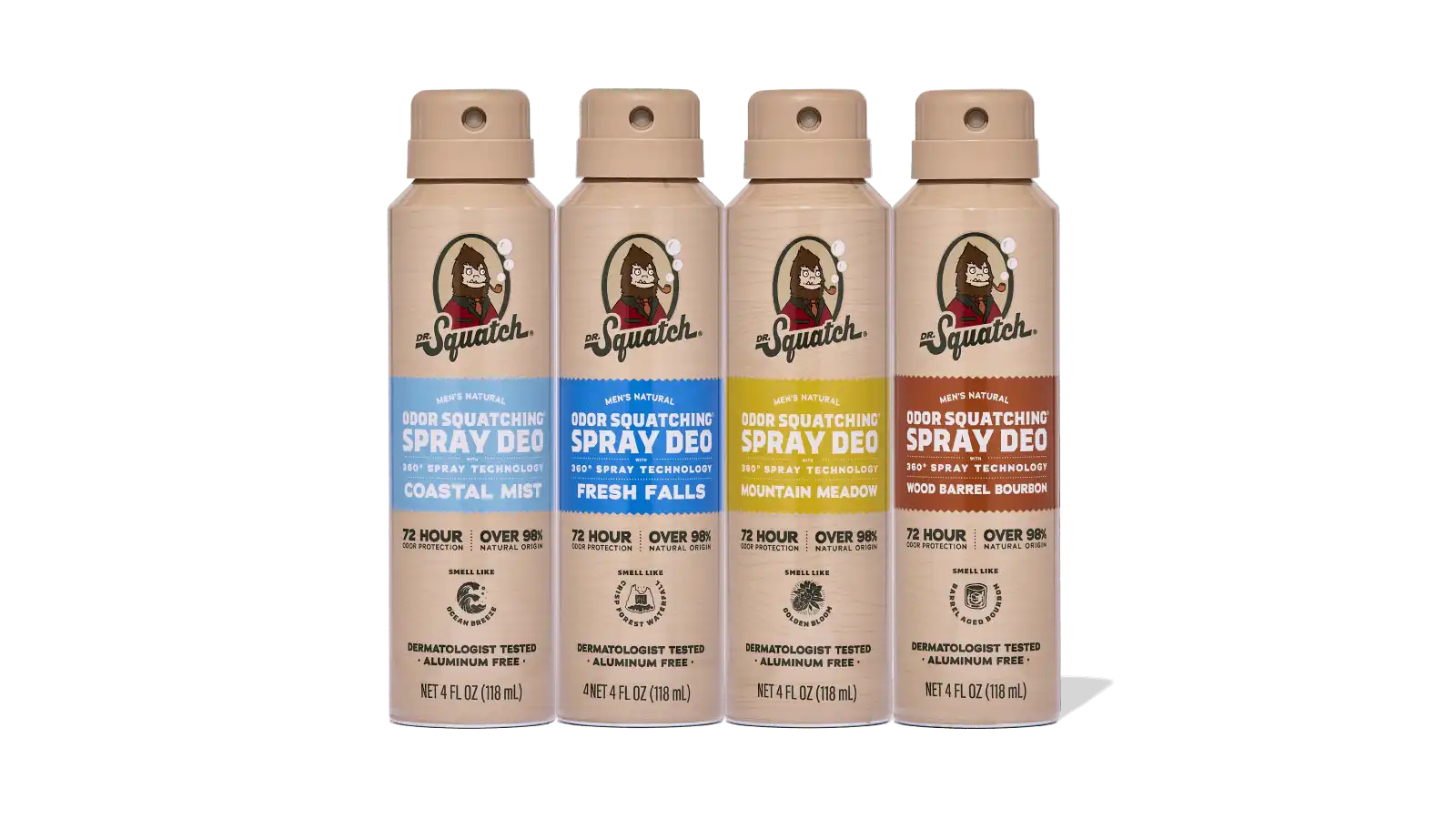 Spray Deodorant 4-Pack