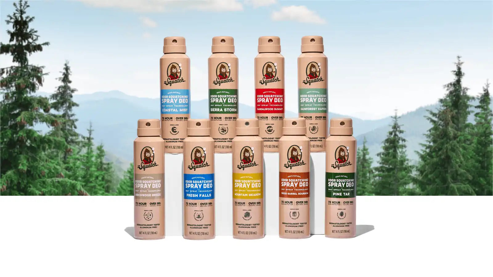 Spray Deodorant 4-Pack
