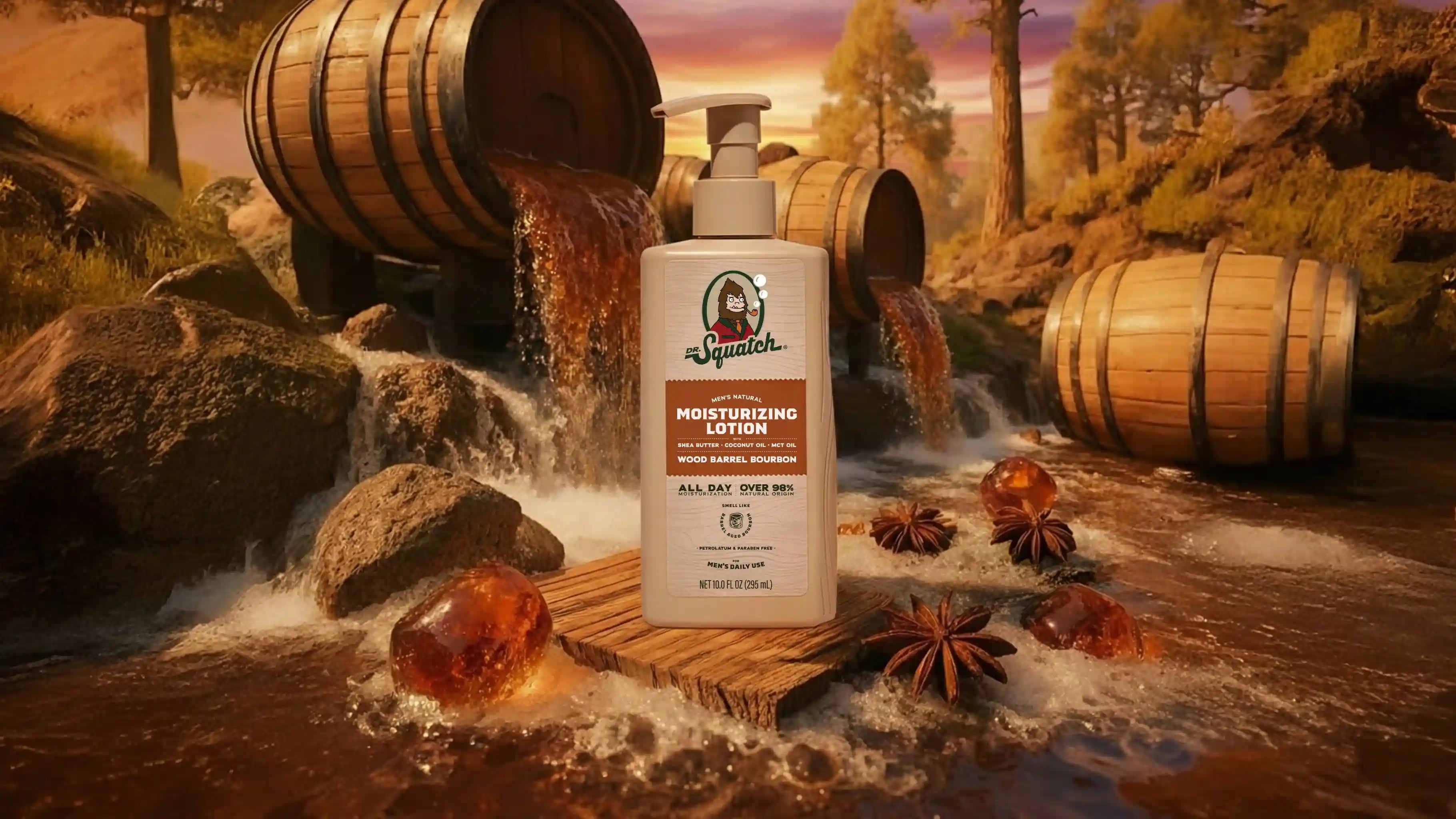 Wood Barrel Bourbon Lotion
