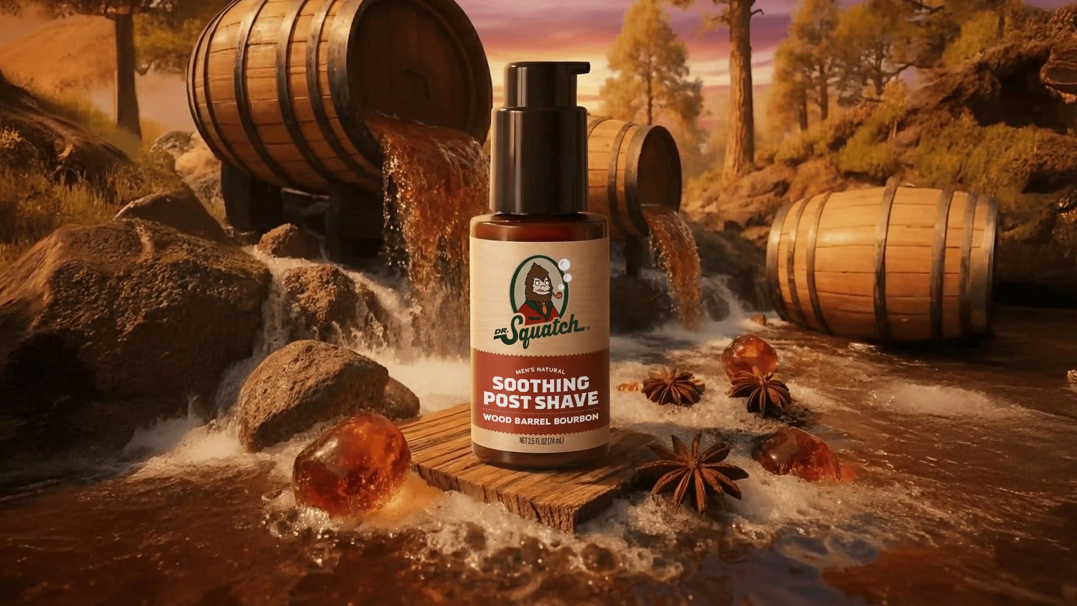 Soothing Post Shave Wood Barrel Bourbon
